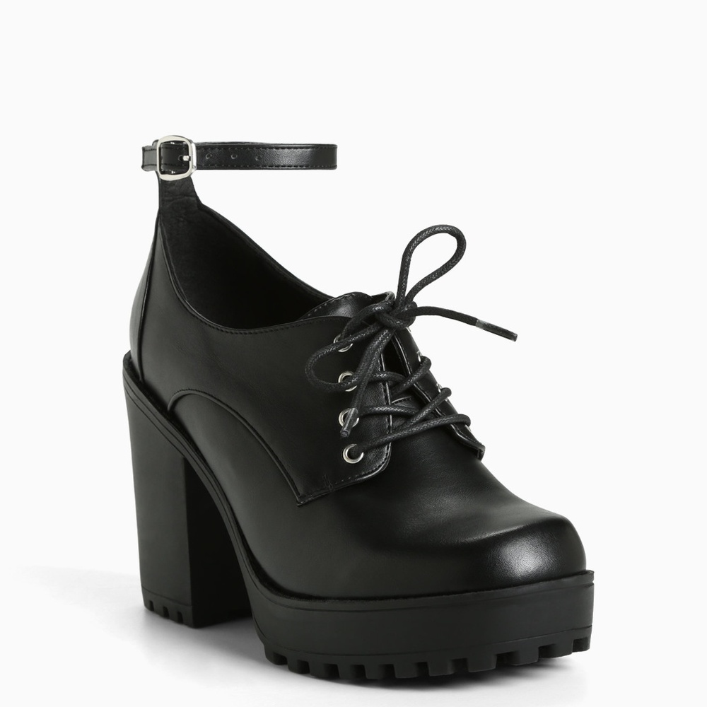Oxford Lug Heel Booties